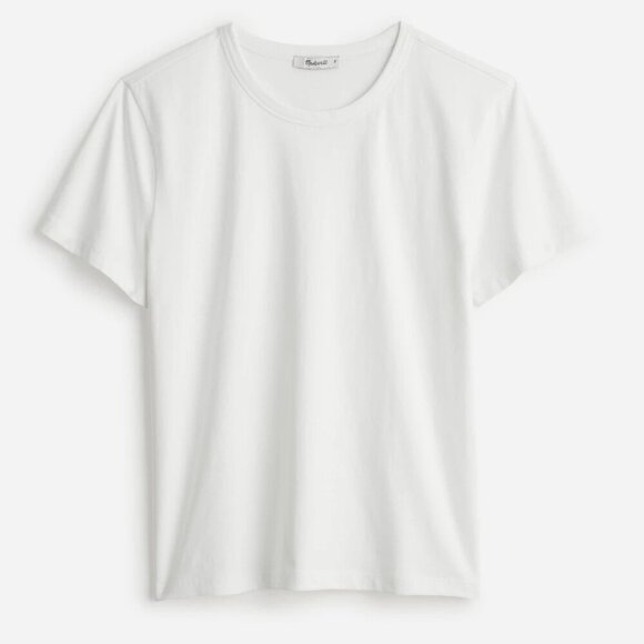 Madewell The Perfect Crewneck Tee in Cotton Size XXS - Picture 3 of 12